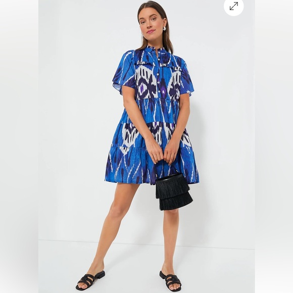 Bcluna Short Raglan Dress Ss Blue Garden main image 1